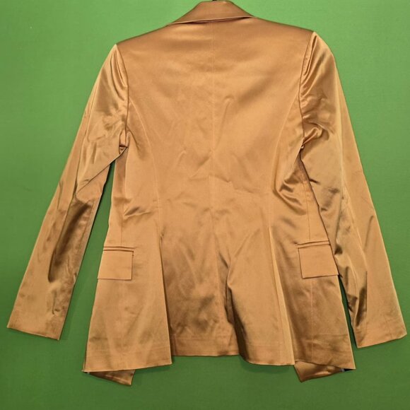 Tiziano Zorzan Gold Satin Blazer – Made in Italy – Size 42 - Picture 3 of 6